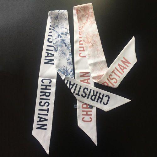 Silk Ink Painting Scarf Fashion Letter Scarf Silk Scarf Long Narrow Small Ribbon Scarf