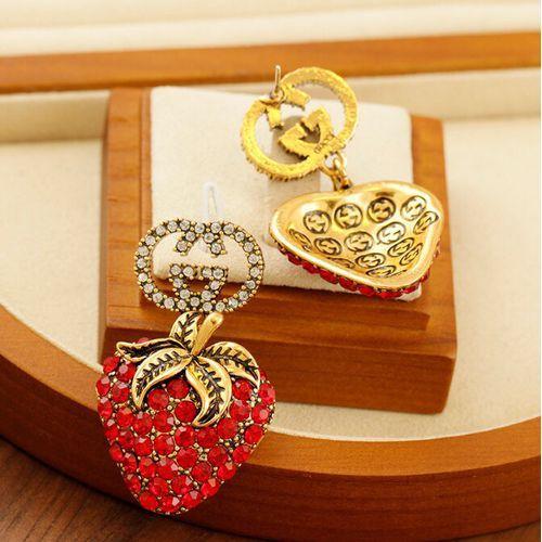 Fashion New Copper Strawberry Lady's Earrings Women Earrings