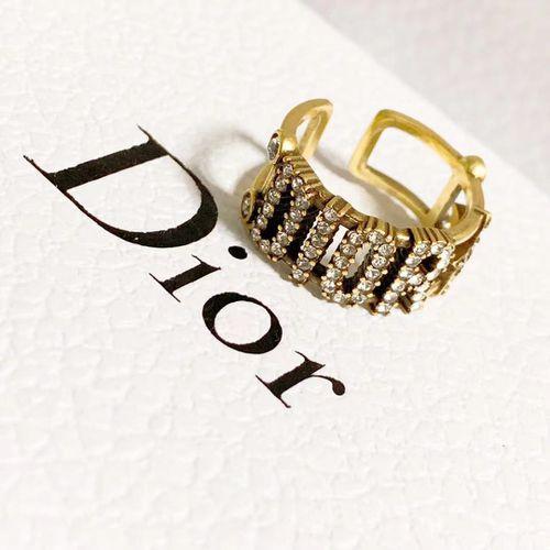 Open Ring Letter Ring Women's Ring Fashion Brass Material Ring