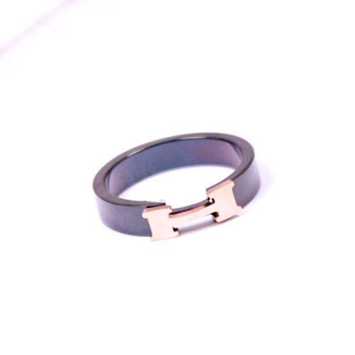 Women Rosegold Ceramic Ring Gift For Girlfriend