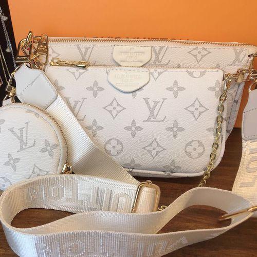 Master Craftsma Version White Three Piece Single Shoulder Bag Messenger Bag Hand Bag Mobile Phone
