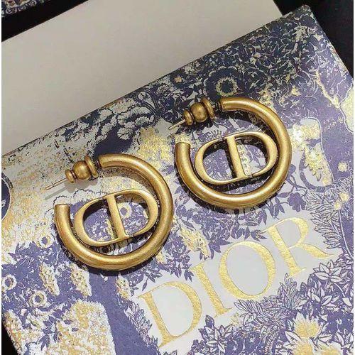 Vintage Simple Retro Gold Metal Earrings Jewelry Earrings