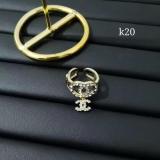 Open Ring Letter Ring Women's Ring Fashion Brass Material Ring