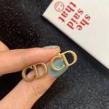 Vintage Simple Earrings Letter CD Crystal Earrings Jewelry Earrings