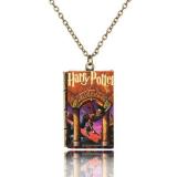 Vintage 10 Style  Magic Book Series Pendant Necklace   Square for Men Women Gift Jewelry