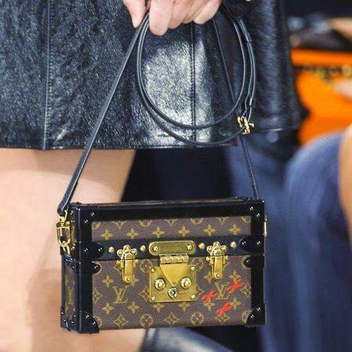 Classic Petite Malle Presbyopia Box Shoulder Bag Famous Designer High Quality PU Canvas Shoulder