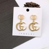 Bronze Double G Earrings  Fashion Temperament Earrings
