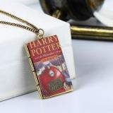 Vintage 10 Style  Magic Book Series Pendant Necklace   Square for Men Women Gift Jewelry