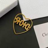 New High-quality Brass Heart Hollow Brooch Fashion Letters With Diamond Brooch Fashion