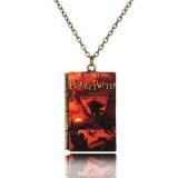 Vintage 10 Style  Magic Book Series Pendant Necklace   Square for Men Women Gift Jewelry