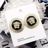Gold Head Stud Earrings