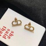 Vintage Simple Earrings Letter CD Crystal Earrings Jewelry Earrings