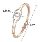 New Classic Double C Creative Geometric Diamond Bracelet Fashion Wild Bracelet Elegant High