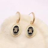 Versace Queen's Head New Earrings French Fashion Personality Creative Fashion Ear Accessories
