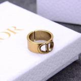 Open Ring Letter Ring Women's Ring Fashion Letter CD Brass Material Ring
