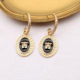 Versace Queen's Head New Earrings French Fashion Personality Creative Fashion Ear Accessories