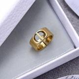 Open Ring Letter Ring Women's Ring Fashion Letter CD Brass Material Ring