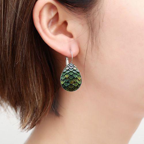 New European And American Ear Hook Time Gemstone Earrings Game Of Thrones Dragon Egg Earrings
