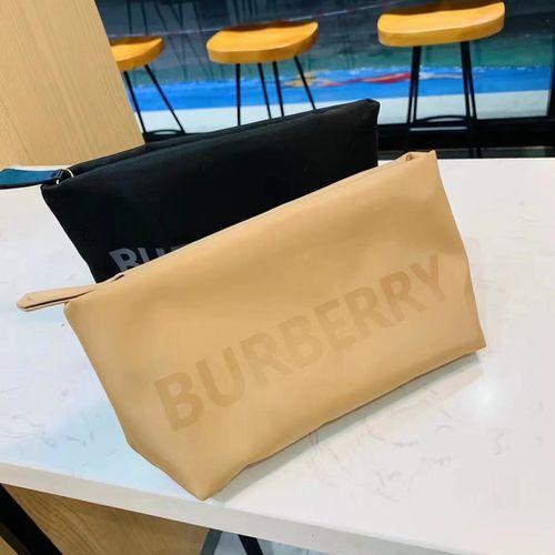 New Burberry Letter Cosmetic Bag Dressing Desktop Storage Bag Clutch Bag