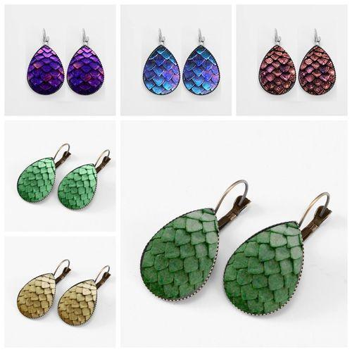 New European And American Ear Hook Time Gemstone Earrings Game Of Thrones Dragon Egg Earrings