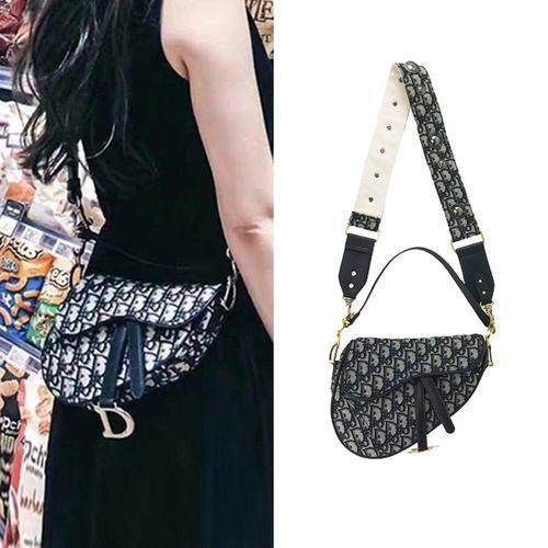 New Retro Saddle Bag D Word Horseshoe Buckle Wide Shoulder Strap Billiard Shoulder Slung