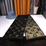 Flower Pattern Thick Imitation Cashmere Knit Scarf Multifunctional Female Scarf Scarf 180*30CM