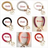 Bracelets Women Ladies Jewelry Braid PU Leather Letter Bracelet Bangle