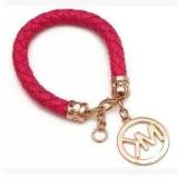 Bracelets Women Ladies Jewelry Braid PU Leather Letter Bracelet Bangle