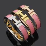 Women 12mm Classic Star Same H Letter Bracelet Electroplated Rose Gold Enamel Couple Bracelet