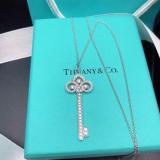 Key Diamond Heart-shaped Crown Necklace Ladies Fashion Clavicle Chain
