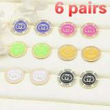 6 Pairs Woman High Quality S925 Earrings Stainless Steel Earrings For Women Steel Seal