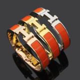 Women 12mm Classic Star Same H Letter Bracelet Electroplated Rose Gold Enamel Couple Bracelet