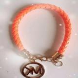 Bracelets Women Ladies Jewelry Braid PU Leather Letter Bracelet Bangle