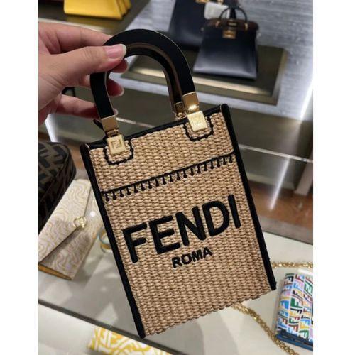 New Rattan Woven Bag Fashion Beach Bag Mobile Phone Bag