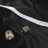 Classic Retro Round Rhinestone Earrings  Women's Earrings Women's Dior Earrings
