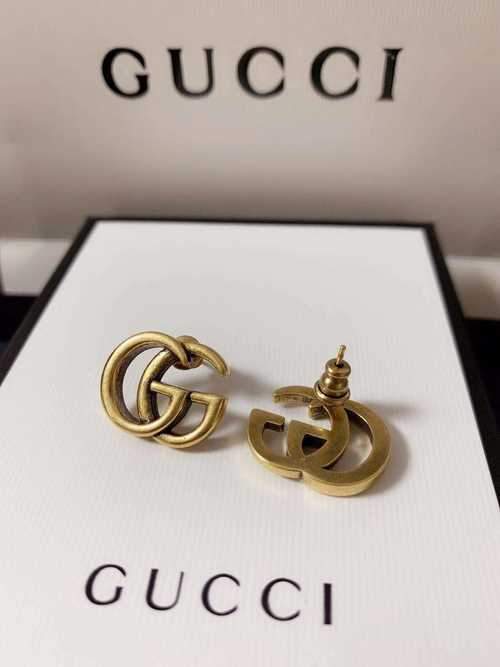 Vintage Simple Retro Gold Metal Earrings Jewelry Earrings