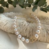 Necklace Bracelet Women's CD Pearl Choker Fashion Temperament