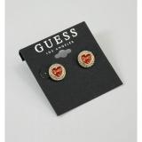 New Enamel Earrings Round Letters Colorful Glaze Peach Heart Simple Earrings Ladies Fashion