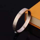 Women's Floral Bracelet Vintage Simple Retro Gold Metal Bracelet