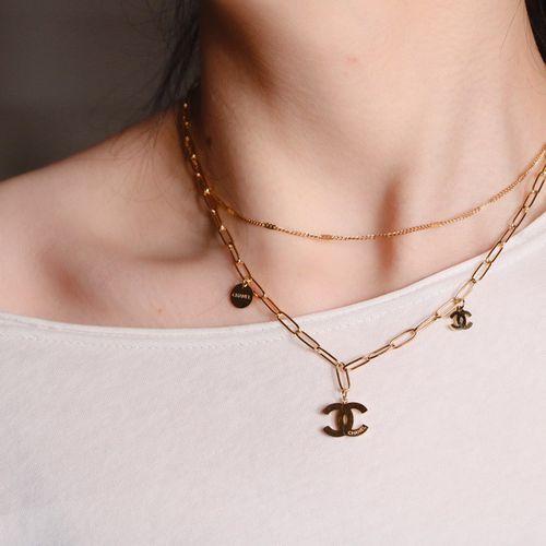 New Double-layer Elegant Temperament Clavicle Chain Summer Fashion Simple Ladies Necklace