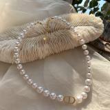 Necklace Bracelet Women's CD Pearl Choker Fashion Temperament