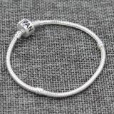 1pcs European Style Buckle Charm 925 Silver Snake Chain Bracelet & Bangle Chain Charm