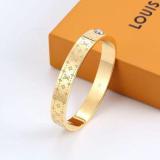 Women's Floral Bracelet Vintage Simple Retro Gold Metal Bracelet