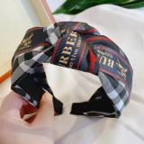 Women's Hair Retro Print Knotted Hair Band