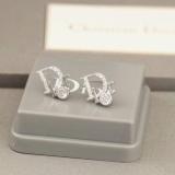 High Quality S925 Silver Woman Star Diamond Earrings Stainless Steel Earrings