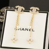 Women's S925 Silver Pin Long Chain Earrings Fashion Simple Pearl Earrings Online Hot Sale