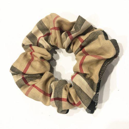 Lattice Style Hair Band French Retro Wide-brimmed Large Intestine Ring Fashion Simple Temperament