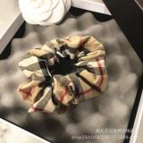 Lattice Style Hair Band French Retro Wide-brimmed Large Intestine Ring Fashion Simple Temperament