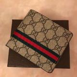 Authentic Famous Designer  Men And Women Short Printed Ribbon Folding Wallet High Quality