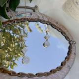 Titanium Steel New  Printed Four-leaf Clover Necklace Catwalk Necklace Ladies Women Necklace